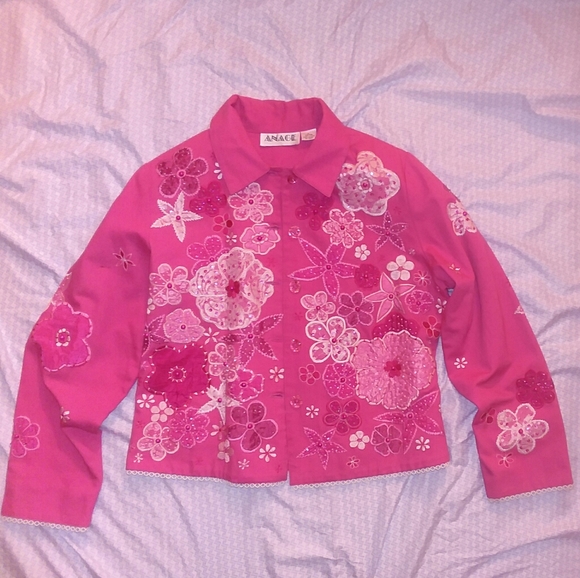 Jackets & Blazers - Anage Pink jacket